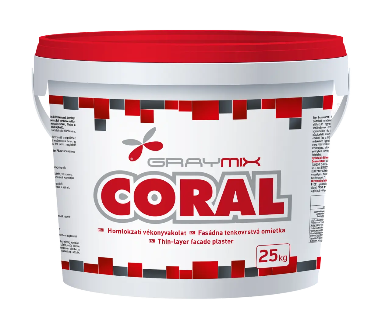 CORAL LUX 1,5 mm kapart hatású fedővakolat CORAL LUX 1,5 mm kapart hatású fedővakolat