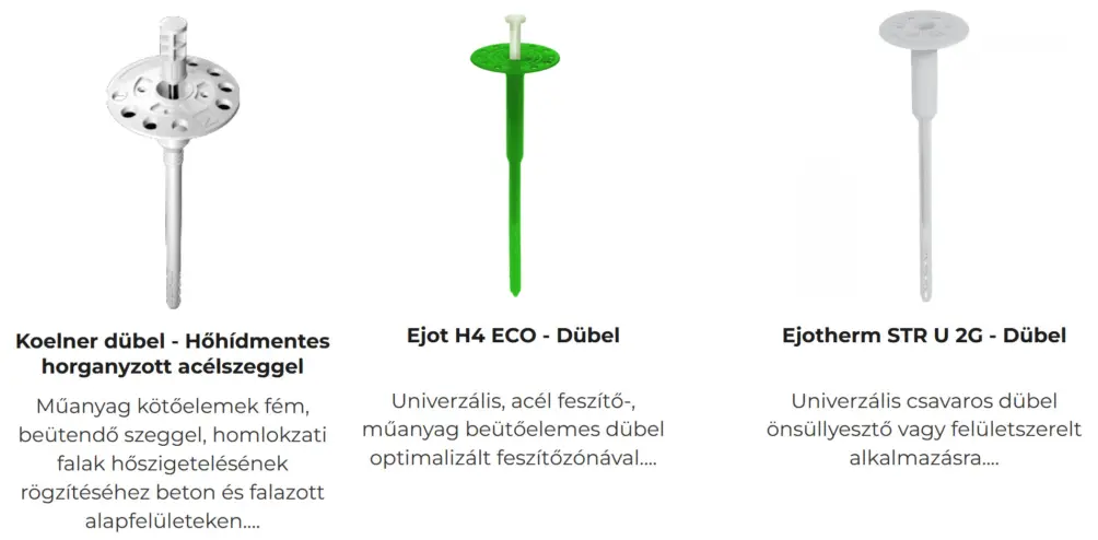 düblek fémszeggel