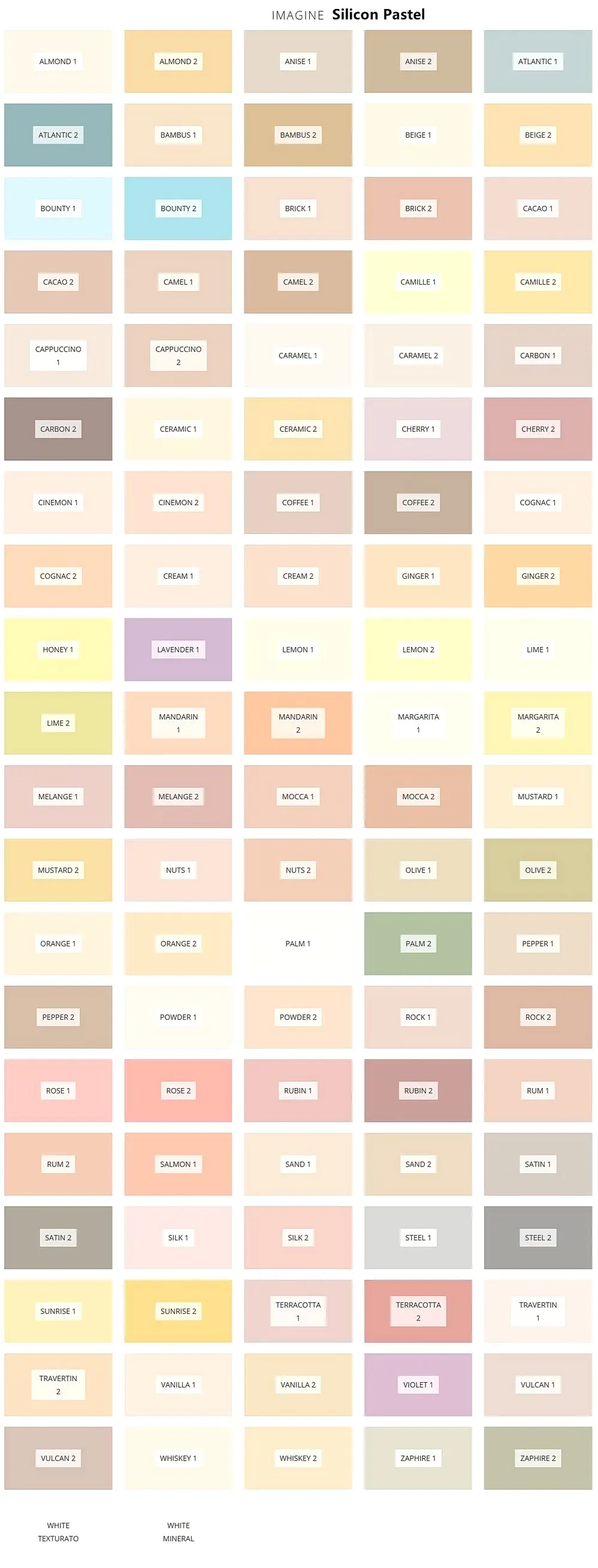 Silicon Pastel színek