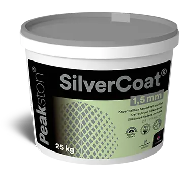SILVERCOAT 1,5 mm kapart hatású finomvakolat SILVERCOAT 1,5 mm kapart hatású finomvakolat